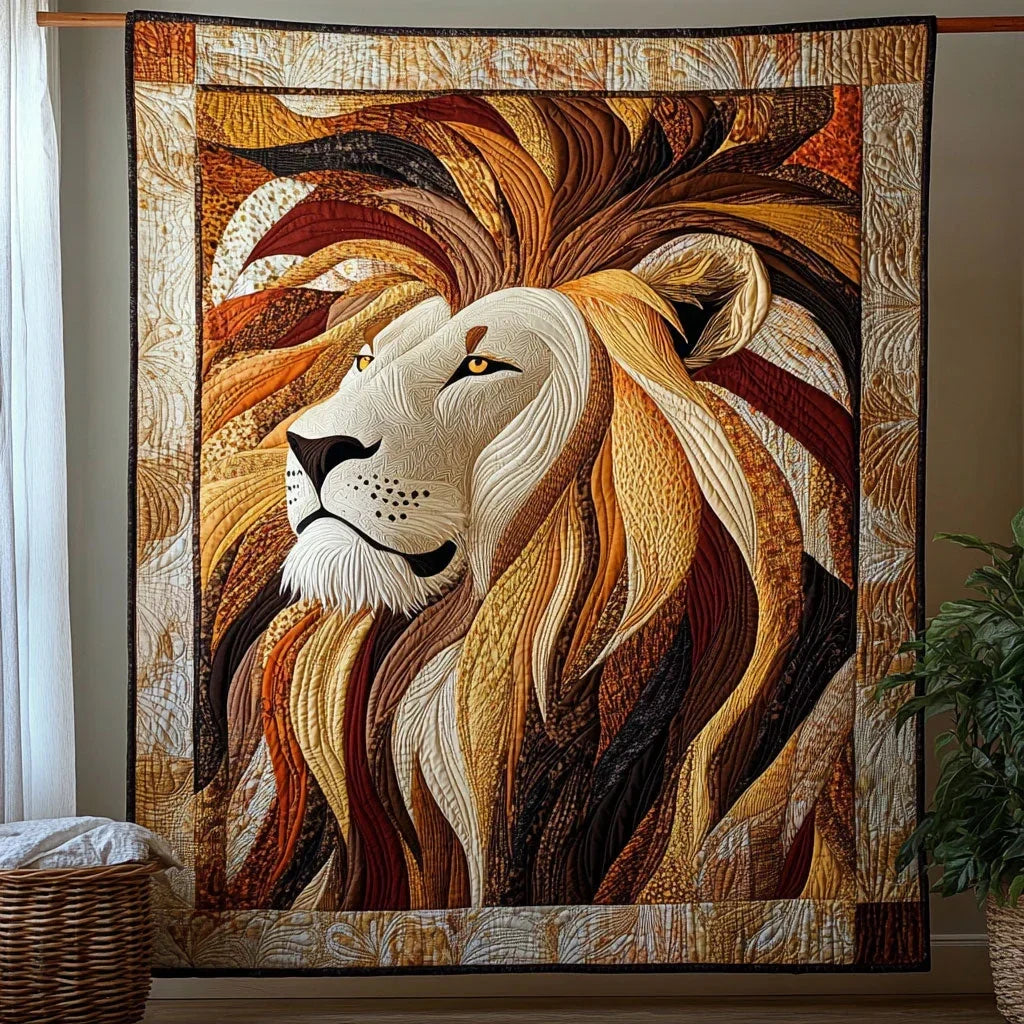 Noble Lion Quilt Blanket