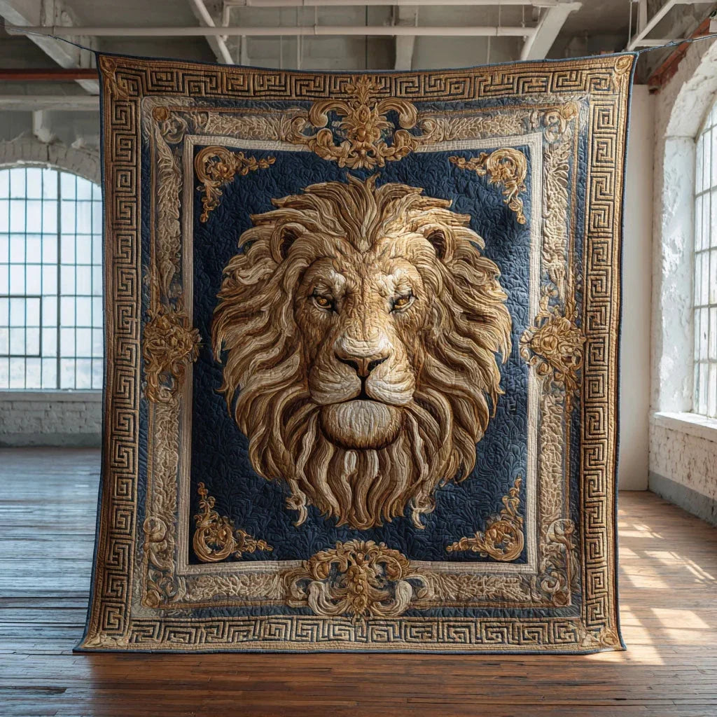 Noble Lion Quilt Blanket