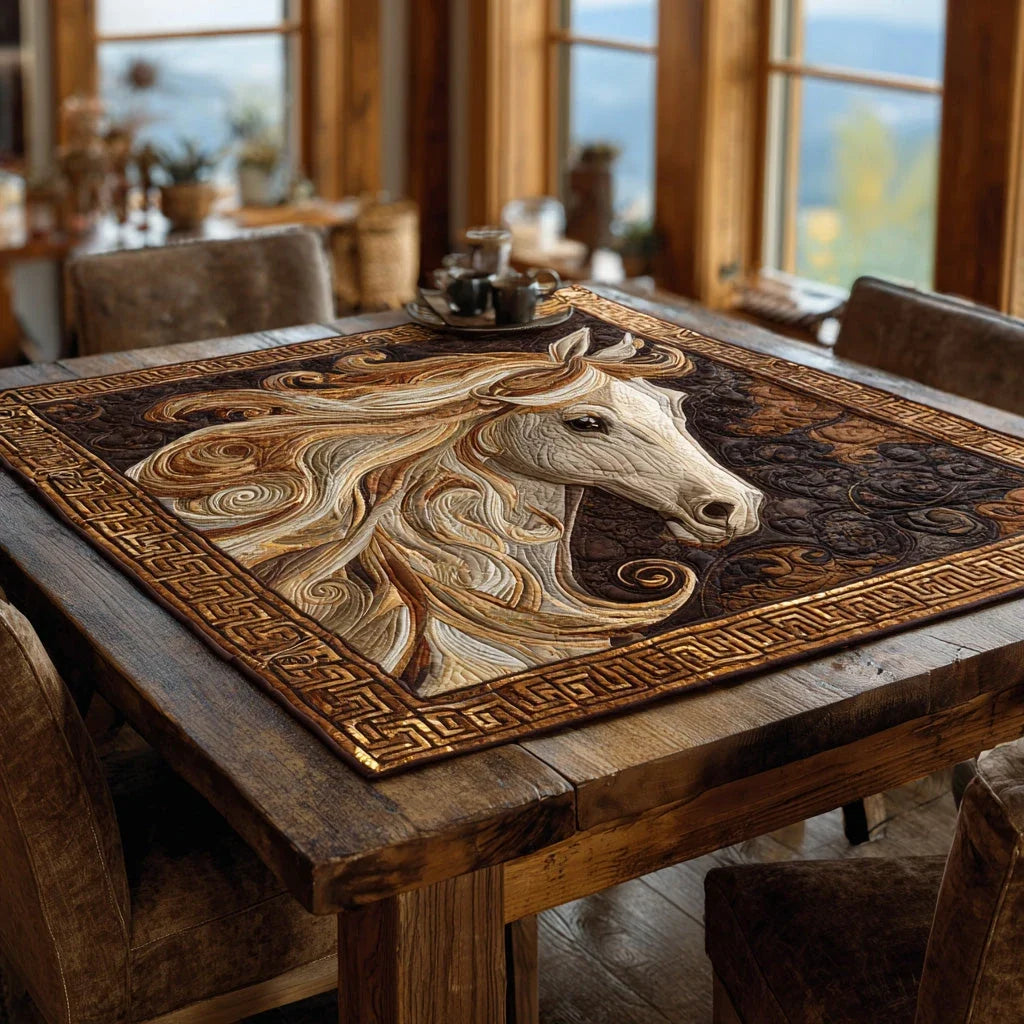 Noble Stride Quilted Table Topper