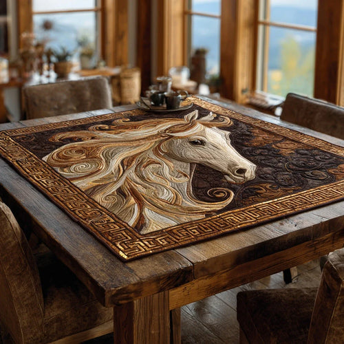 Noble Stride Quilted Table Topper