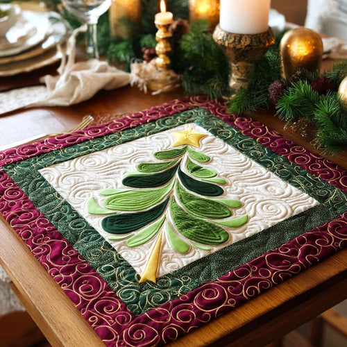 Noel Elegance Quilted Table Topper
