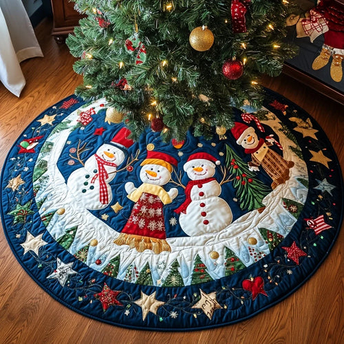 Noel Nostalgia Quilted Christmas Tree Skirt