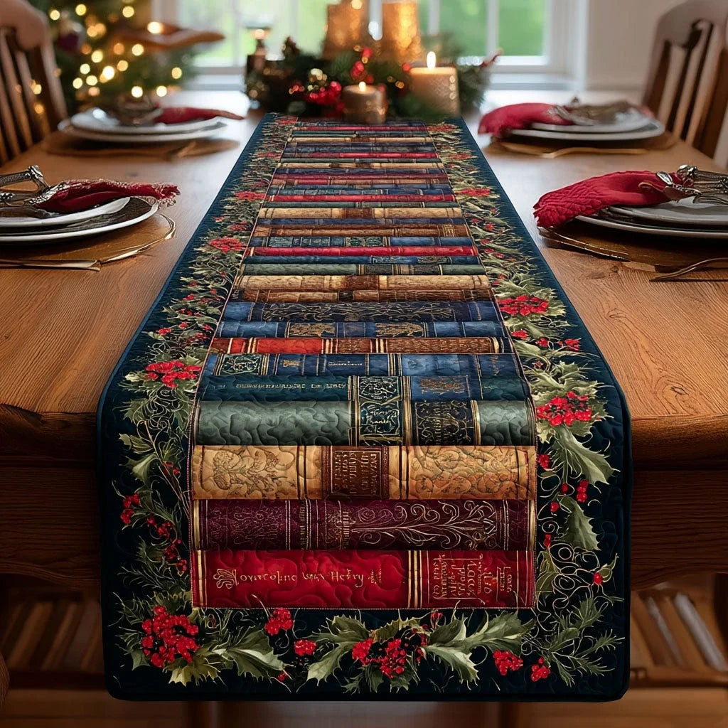 Nordic Bookway Quilted Table Runner