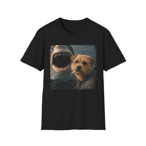 Norfolk Terrier and Shark Tee