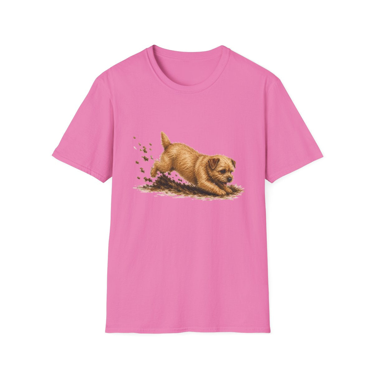 Norfolk Terrier Excavating Mode On Tee