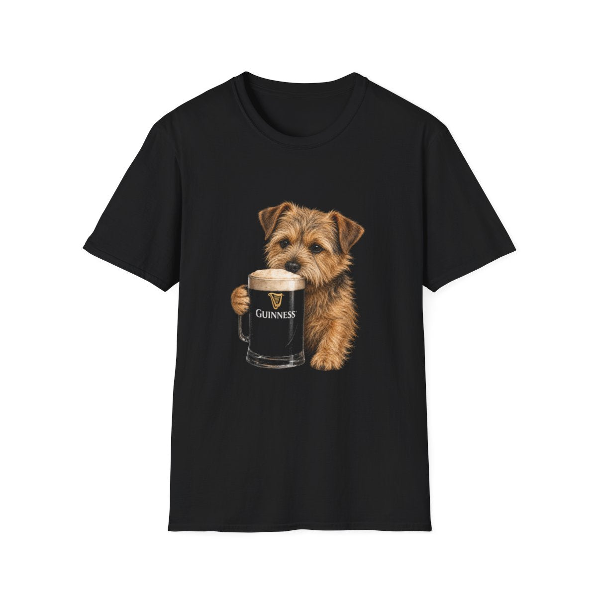 Norfolk Terrier With A Pint Tee