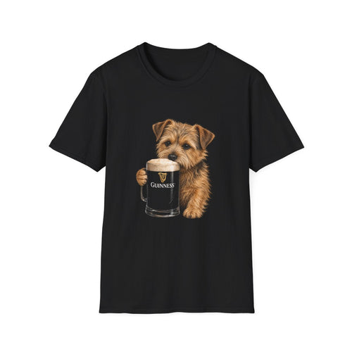 Norfolk Terrier With A Pint Tee