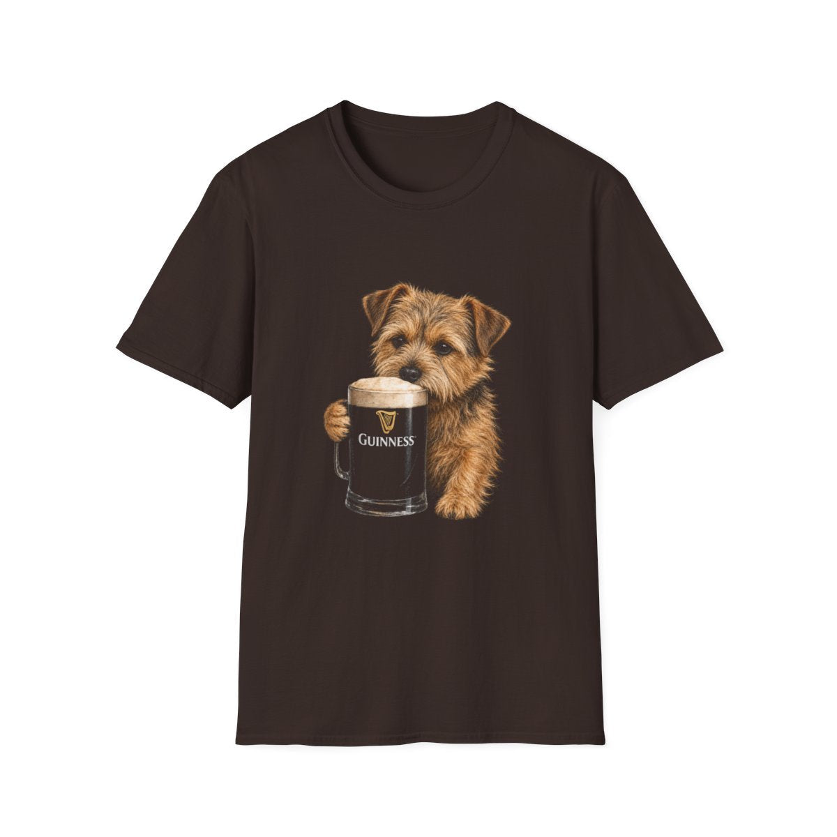 Norfolk Terrier With A Pint Tee