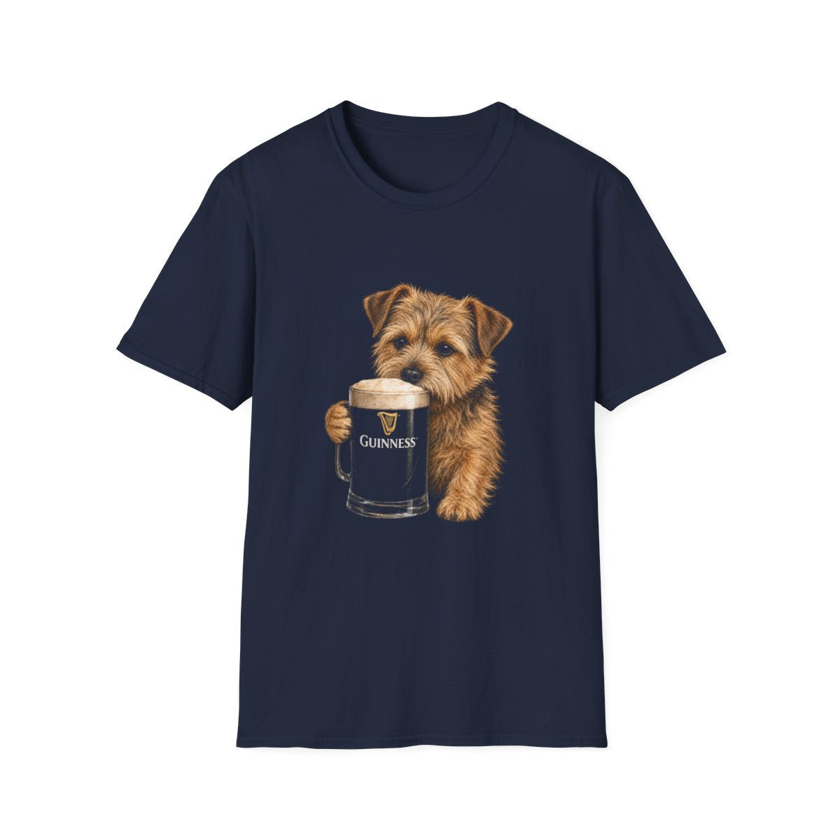Norfolk Terrier With A Pint Tee
