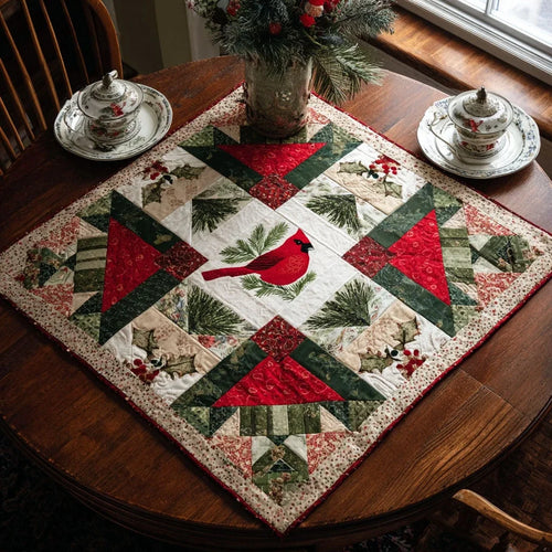 North Pole Glow Quilted Table Topper