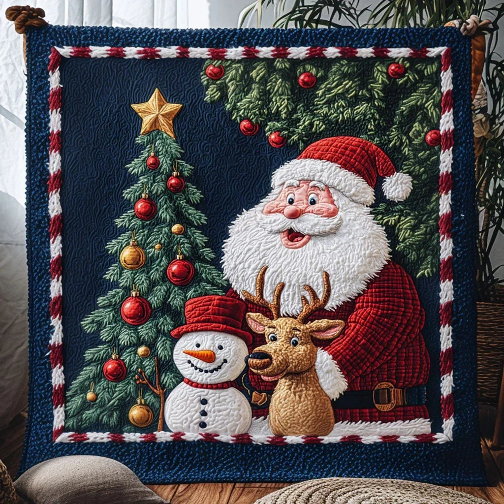 North Pole Night Quilt Blanket