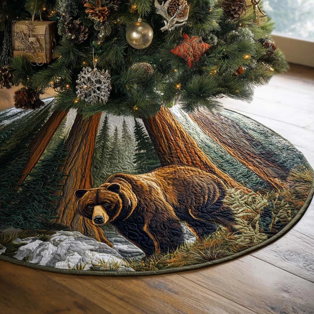 Northern Calm Christmas Quilted Tree Skirt