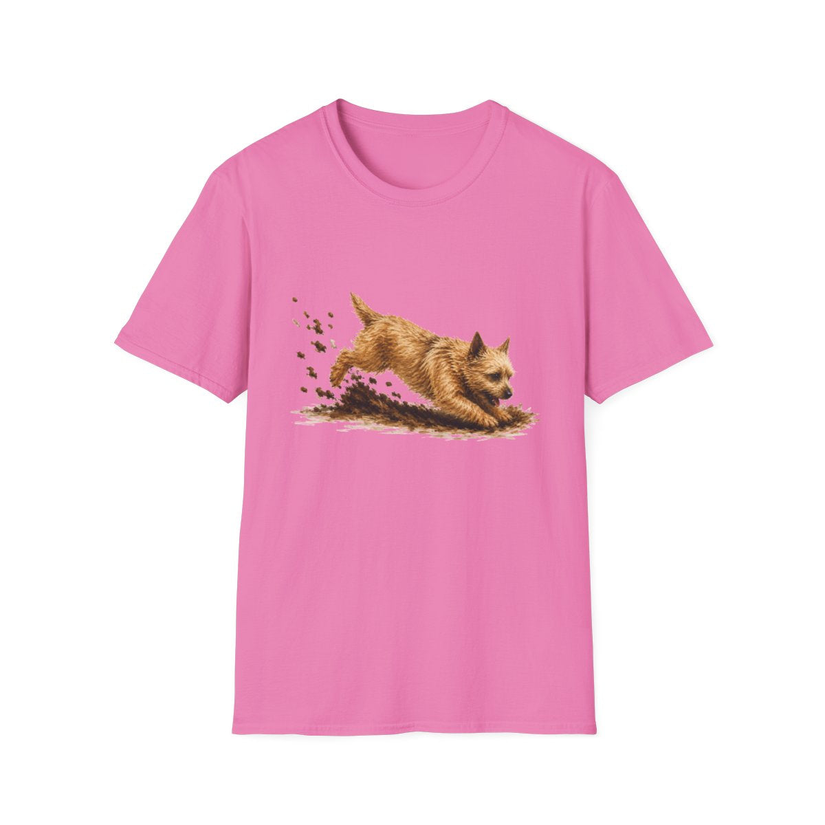 Norwich Terrier Excavating Mode On Tee