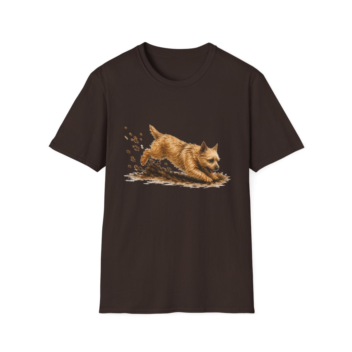 Norwich Terrier Excavating Mode On Tee
