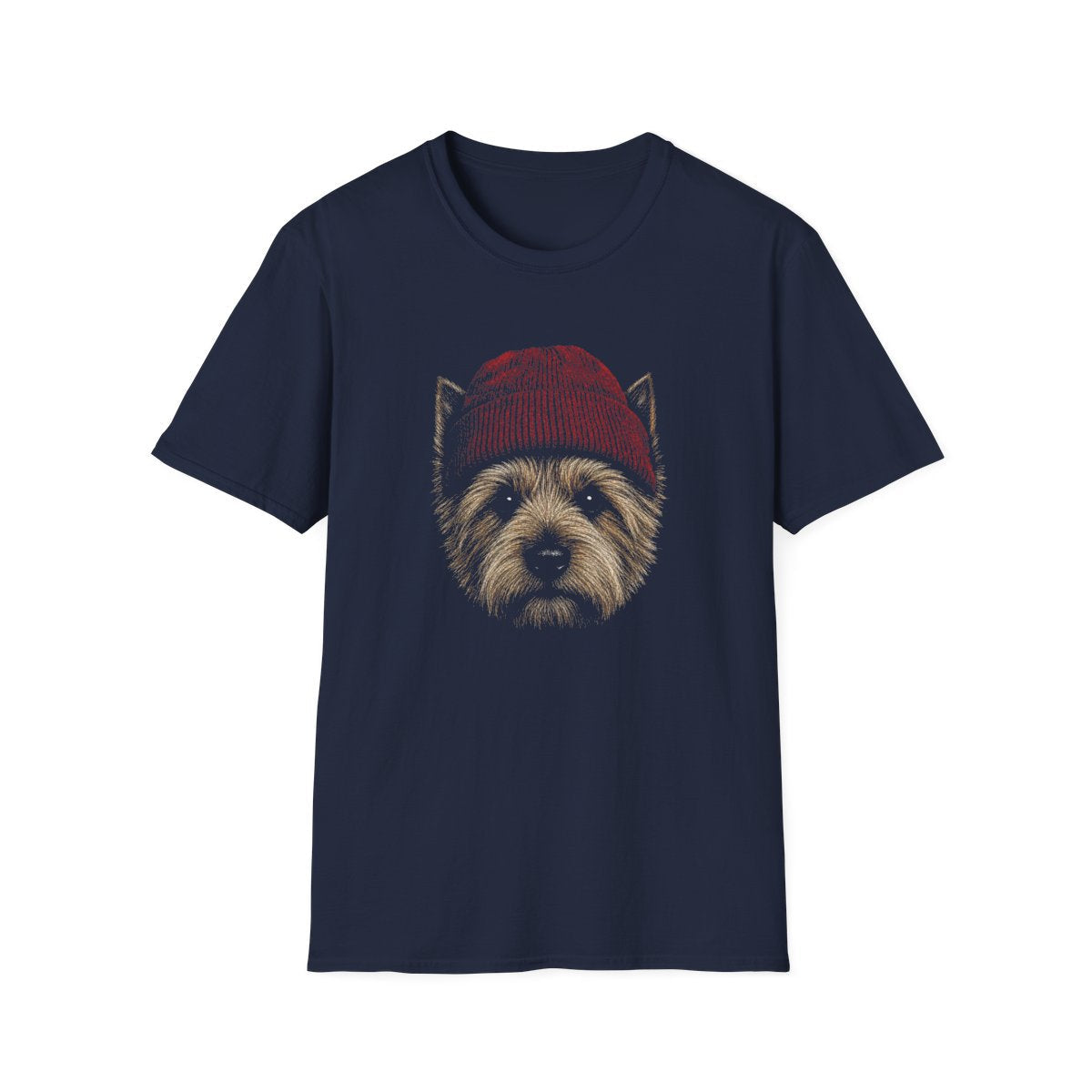 Norwich Terrier In Beanie Tee