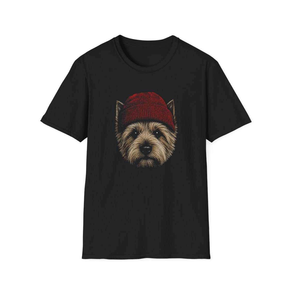 Norwich Terrier In Beanie Tee