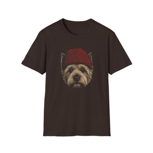 Norwich Terrier In Beanie Tee