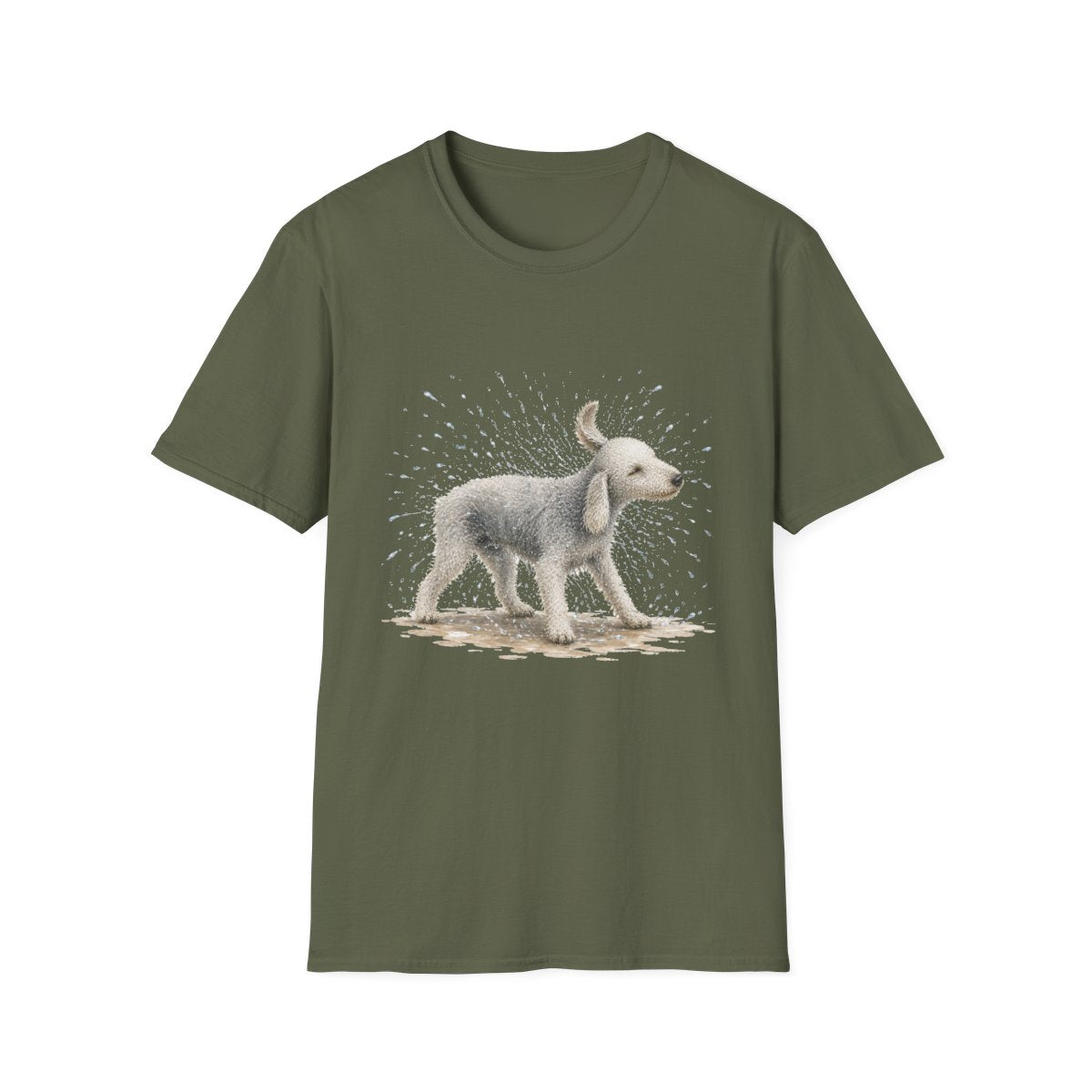 Not A Fan Of Bath Time Bedlington Terrier Tee