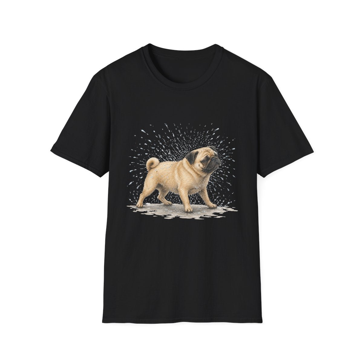 Not A Fan Of Bath Time Pug Tee