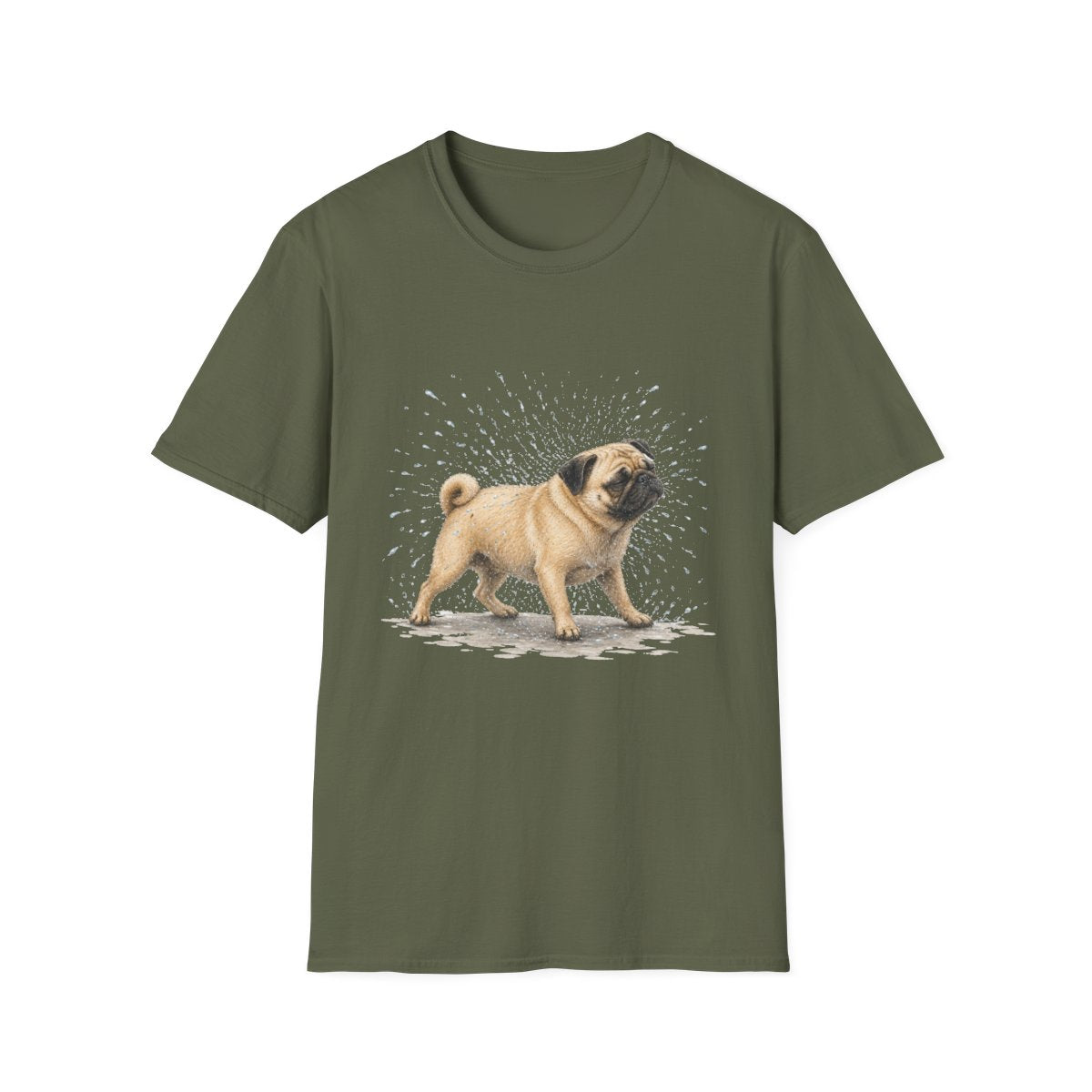 Not A Fan Of Bath Time Pug Tee