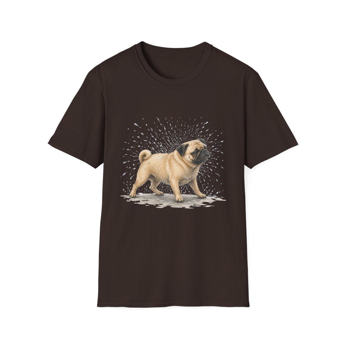 Not A Fan Of Bath Time Pug Tee