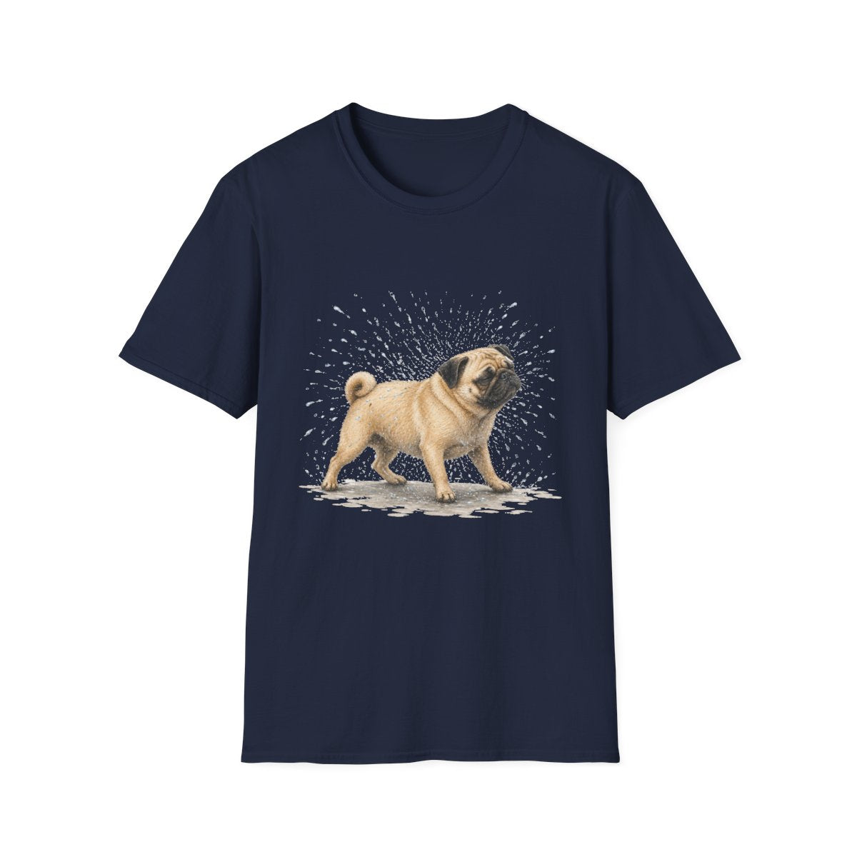 Not A Fan Of Bath Time Pug Tee