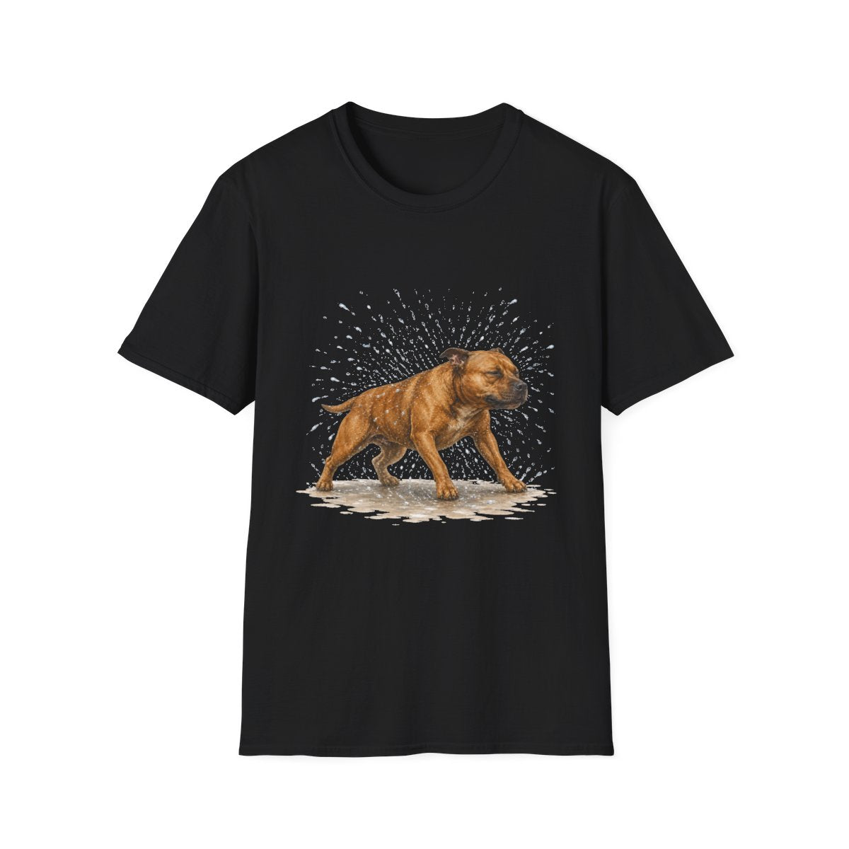 Not A Fan Of Bath Time Staffordshire Bull Terrier Tee