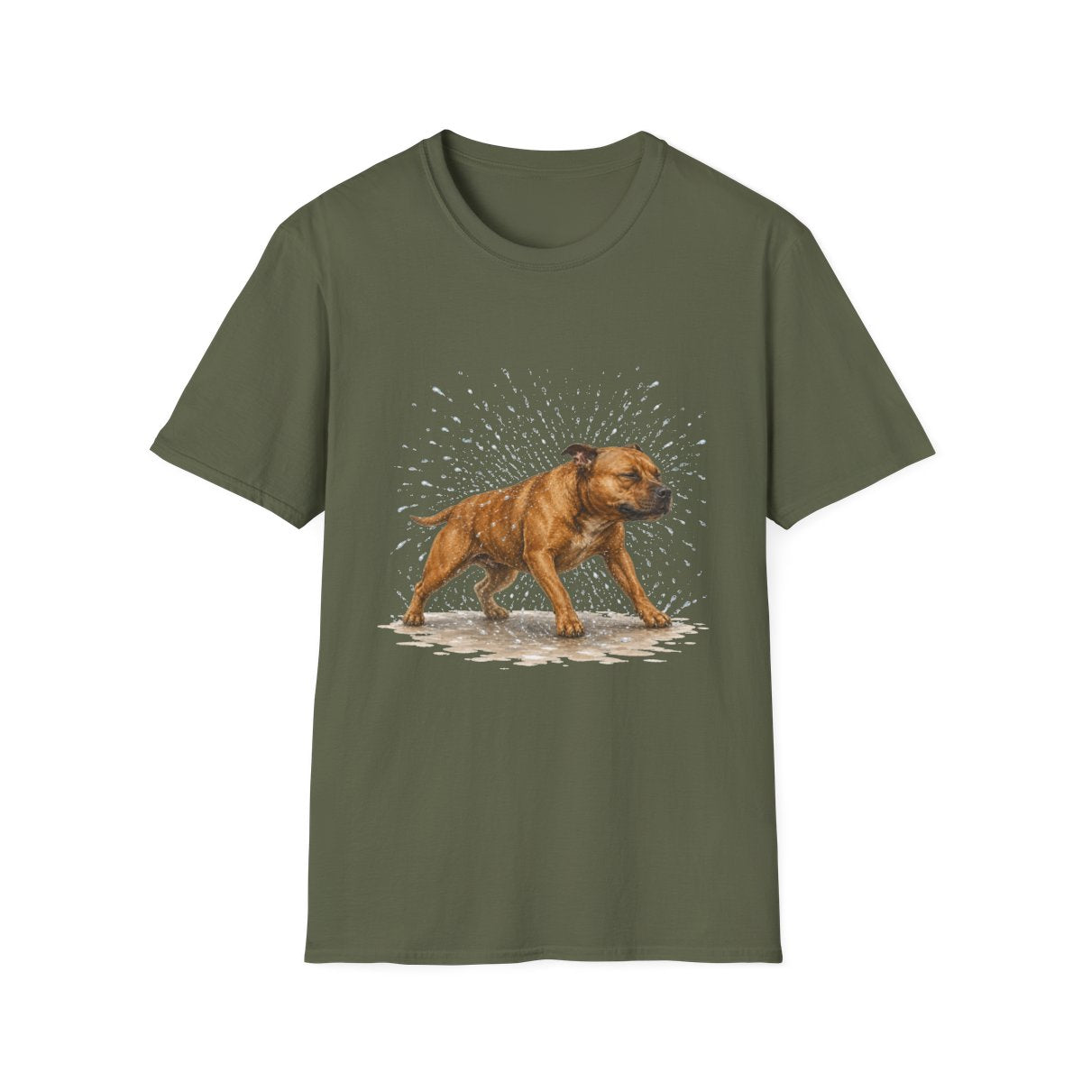 Not A Fan Of Bath Time Staffordshire Bull Terrier Tee