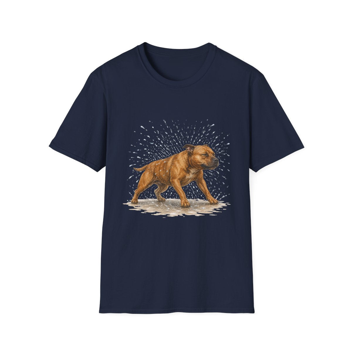 Not A Fan Of Bath Time Staffordshire Bull Terrier Tee