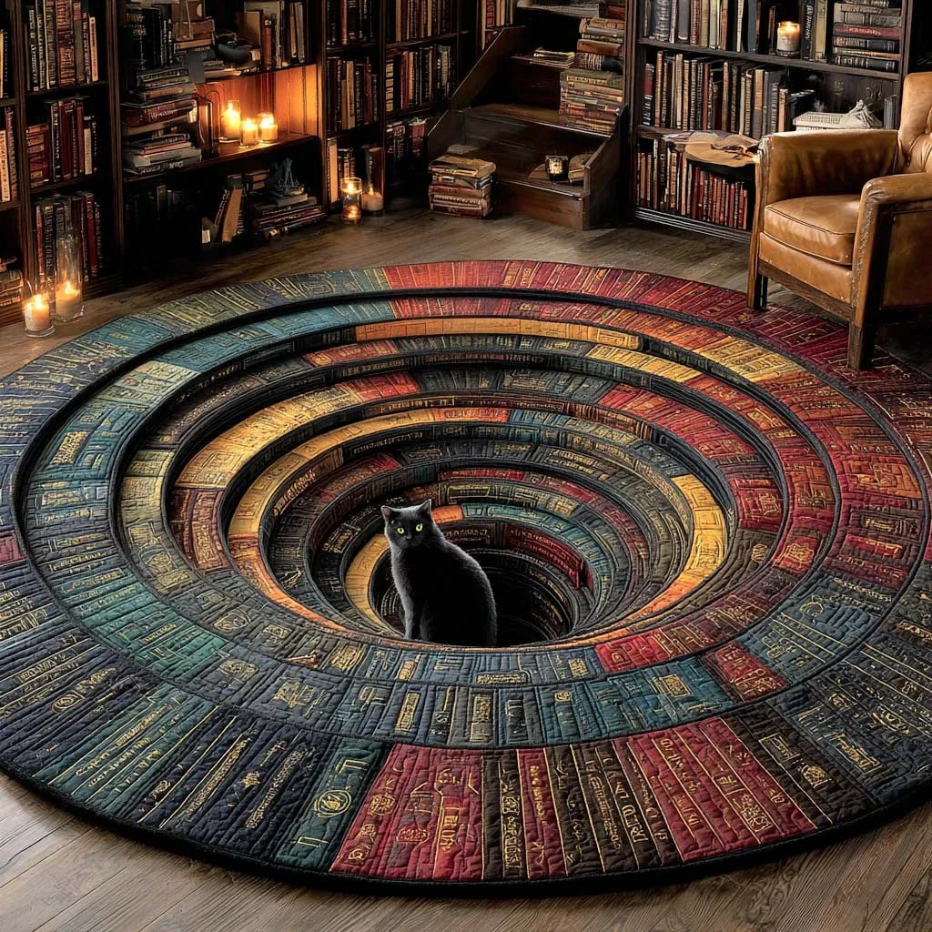 Novel Nest Quilted Round Mat