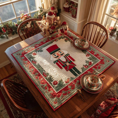 Nutcracker Charm Quilted Table Topper
