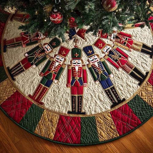 Nutcracker Classic Christmas Quilted Tree Skirt