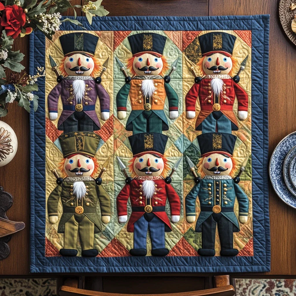 Nutcracker Delight Quilted Table Topper