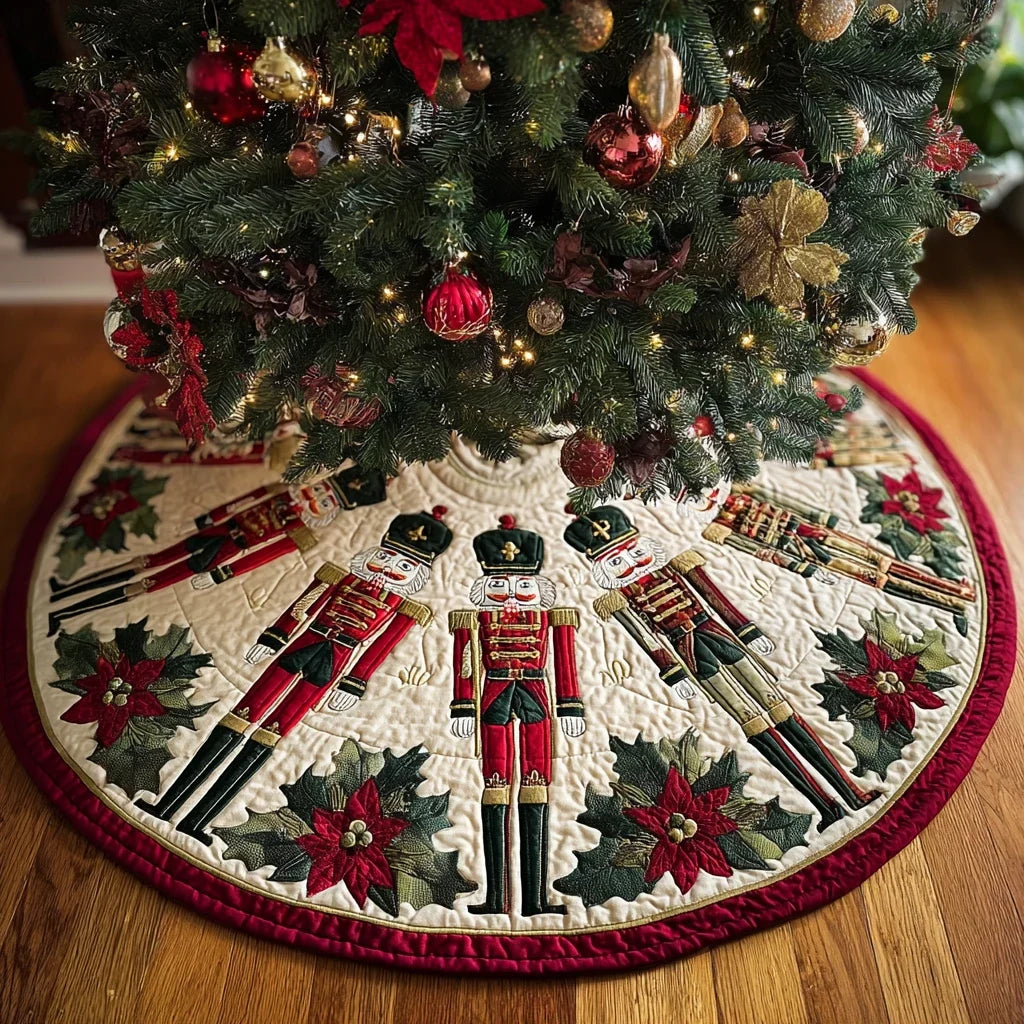 Nutcracker Dream Christmas Quilted Tree Skirt