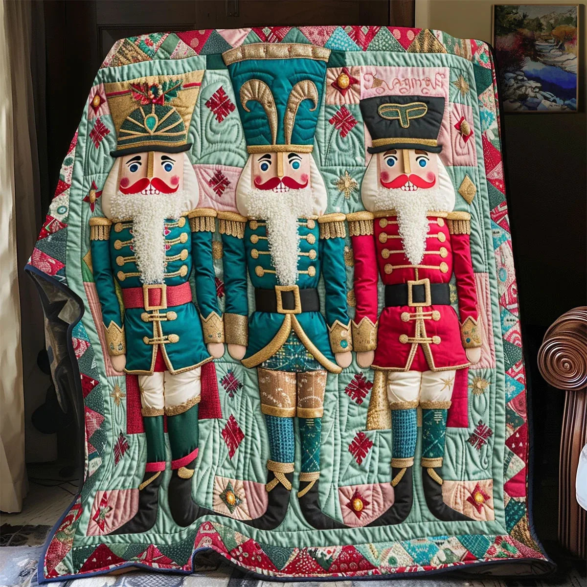 Nutcracker King Quilt Blanket