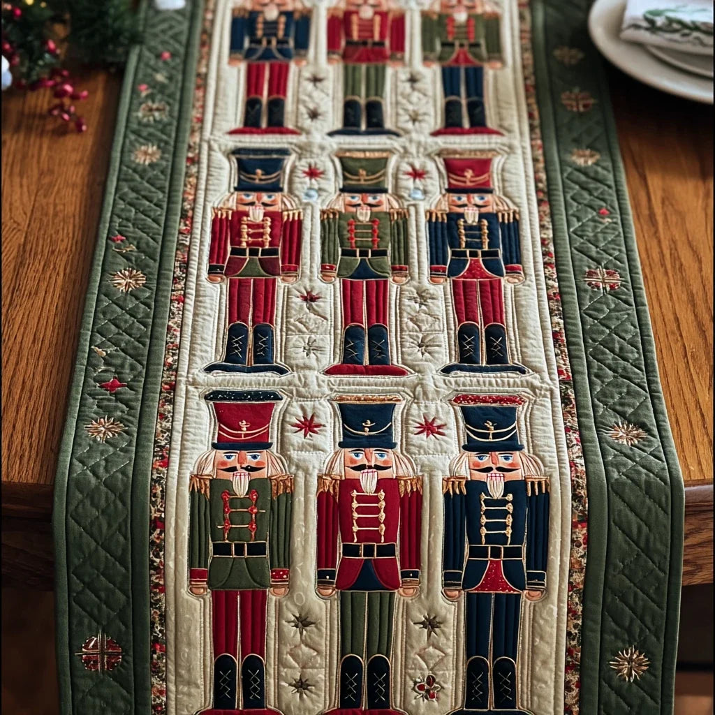 Nutcracker Wonder Quilted Table Runner