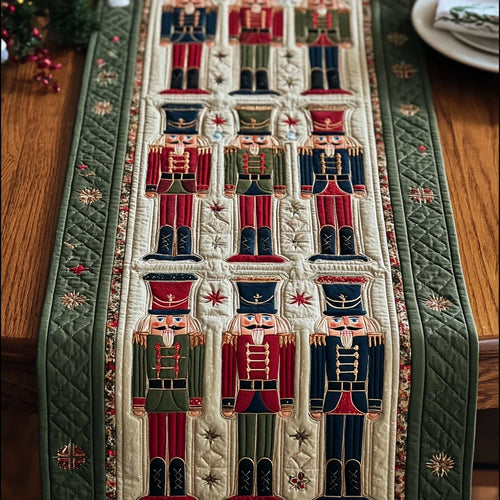 Nutcracker Wonder Quilted Table Runner