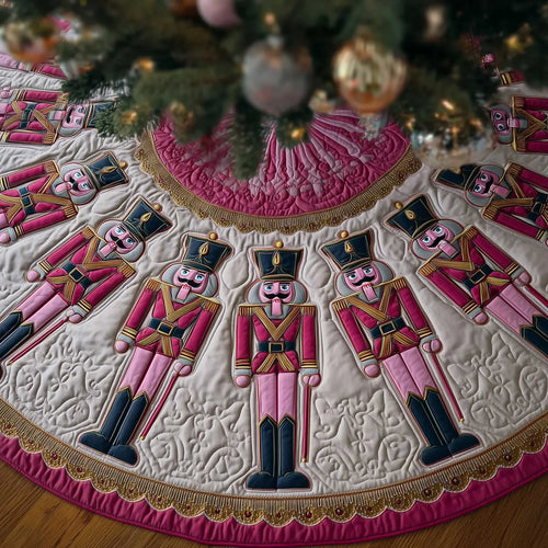 Nutcracker Wonderland Christmas Quilted Tree Skirt