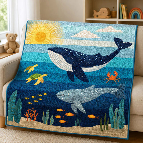 Ocean Adventure Quilt Blanket - Quilted Blanket by Wild and Way