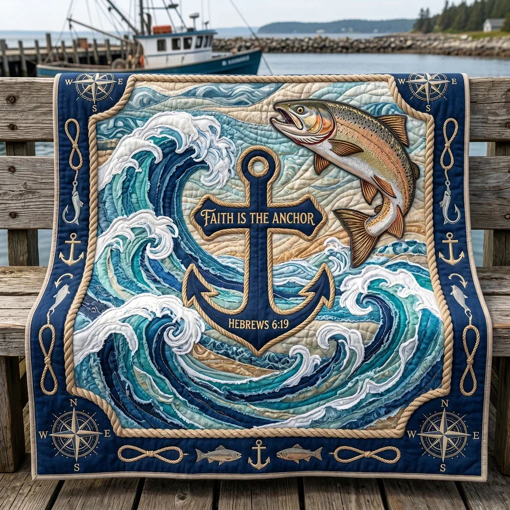 Ocean Faith Quilt Blanket