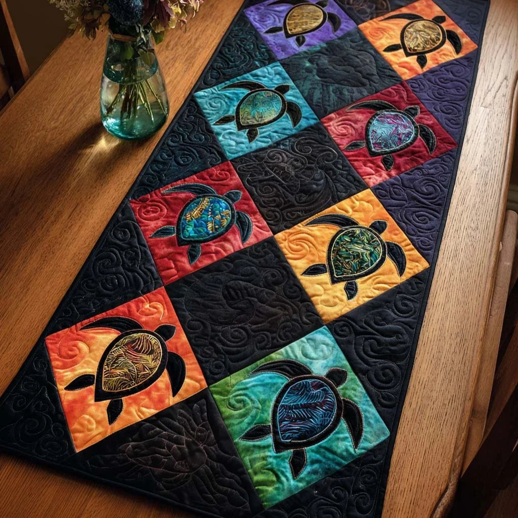 Ocean Journey Quilted Table Runner