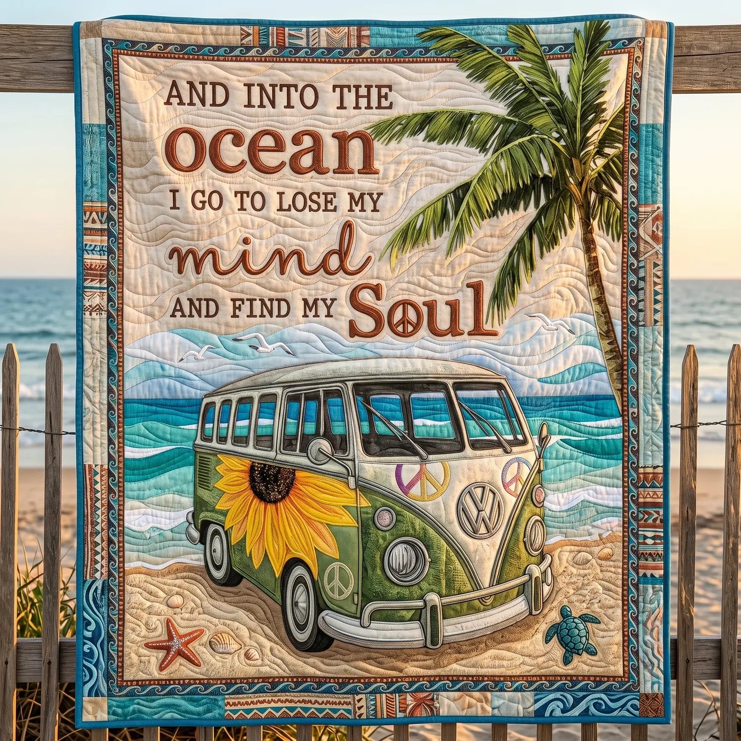 Ocean Soul Quilt Blanket