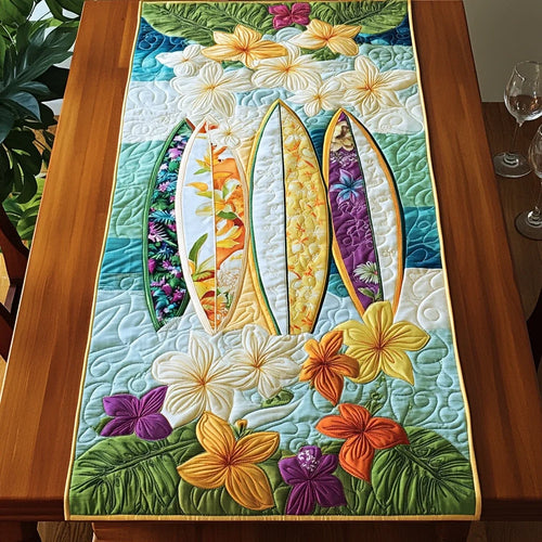 Ocean Tropics Quilted Table Runner