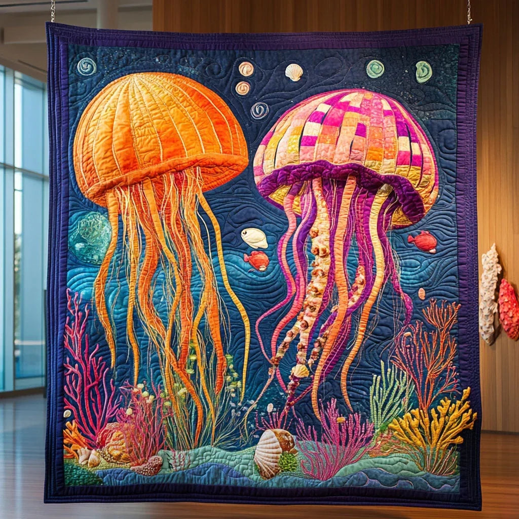 Ocean Whispers Quilt Blanket