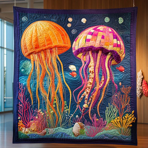 Ocean Whispers Quilt Blanket