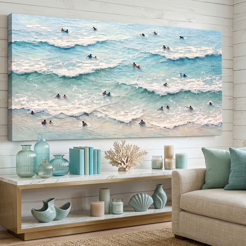 Ocean Waves Surfers