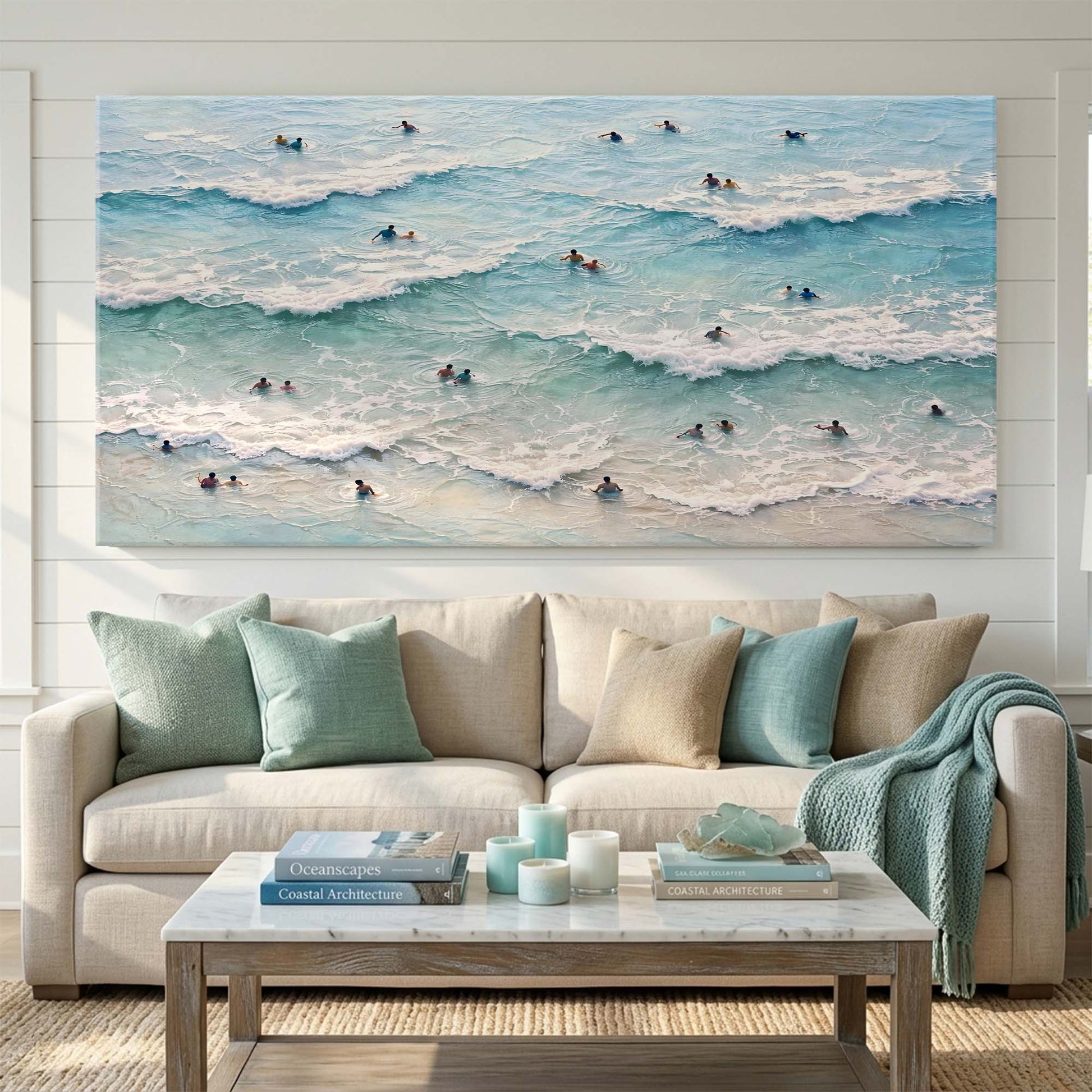 Ocean Waves Surfers