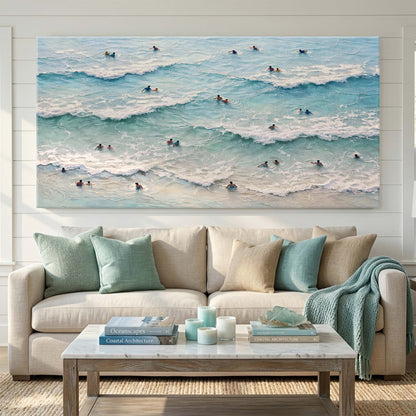 Ocean Waves Surfers