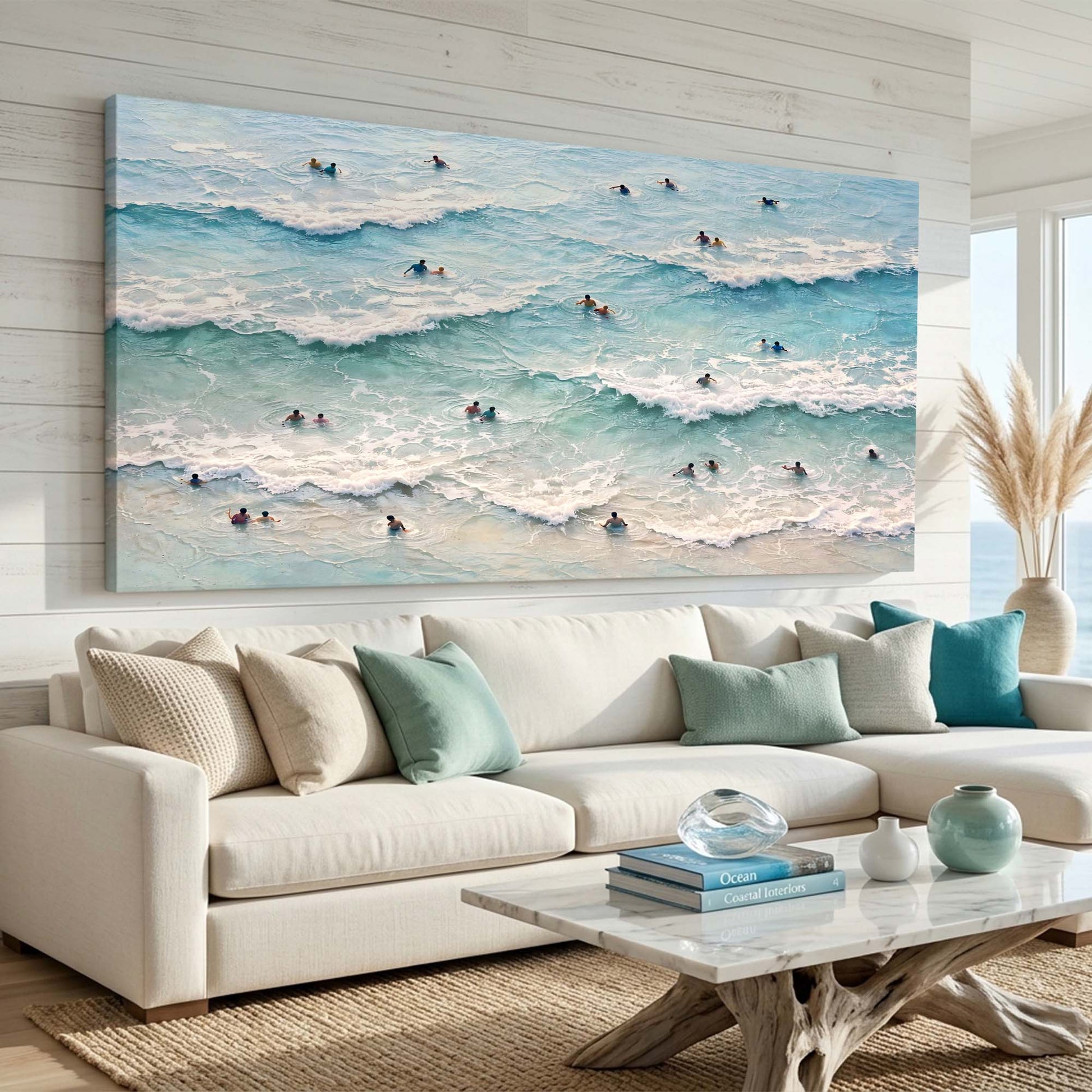 Ocean Waves Surfers