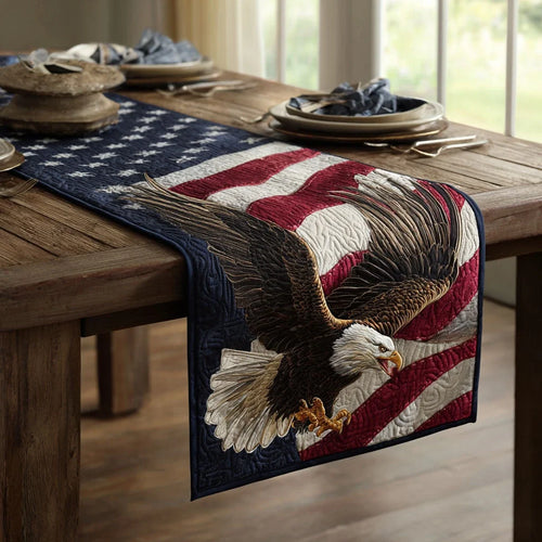 Old Glory Quilted Table Runner